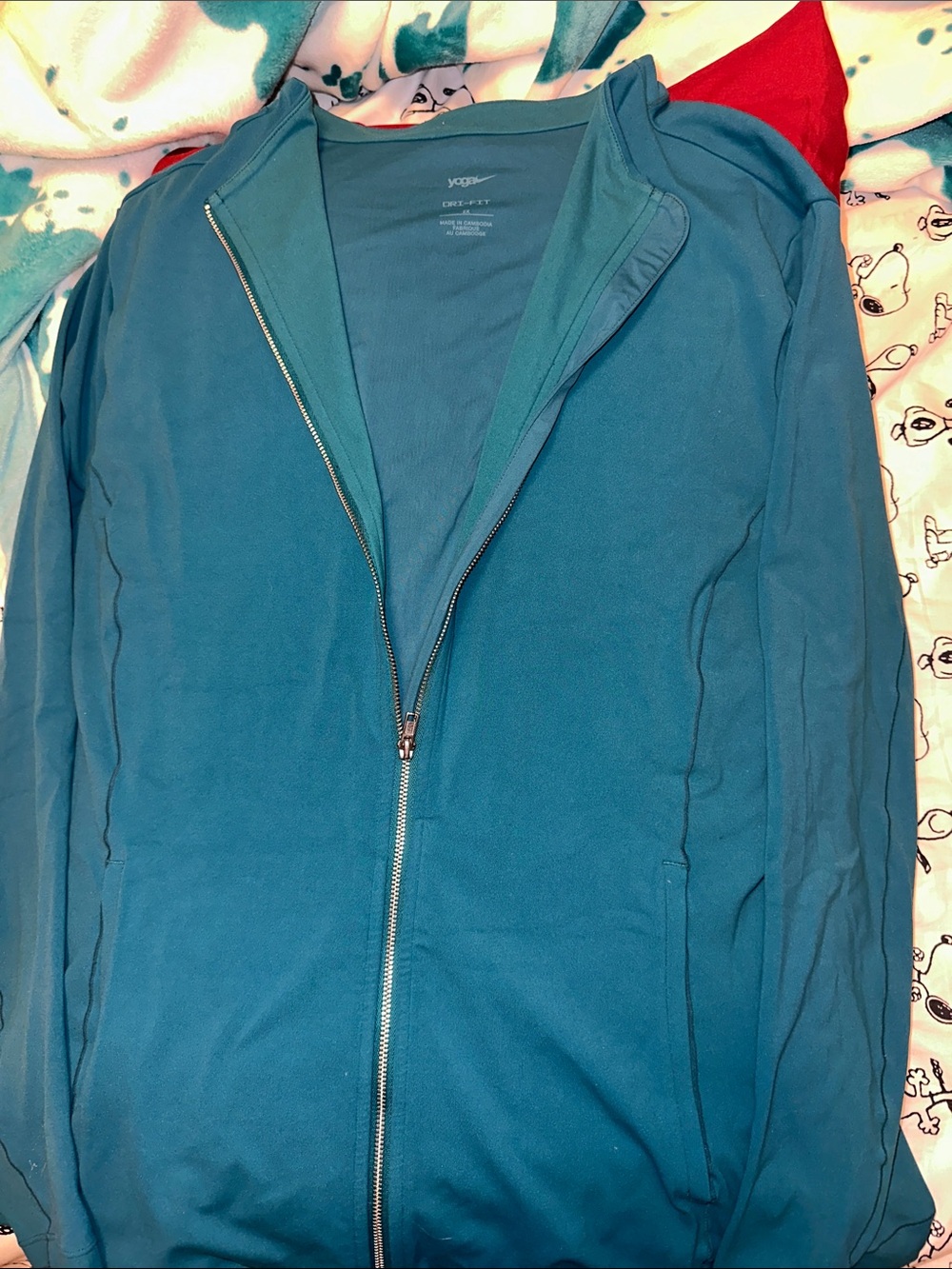 Women’s NIKE  Lux dri fit EUC Teal Zip-Up Jacket - Lightweight Active Layer